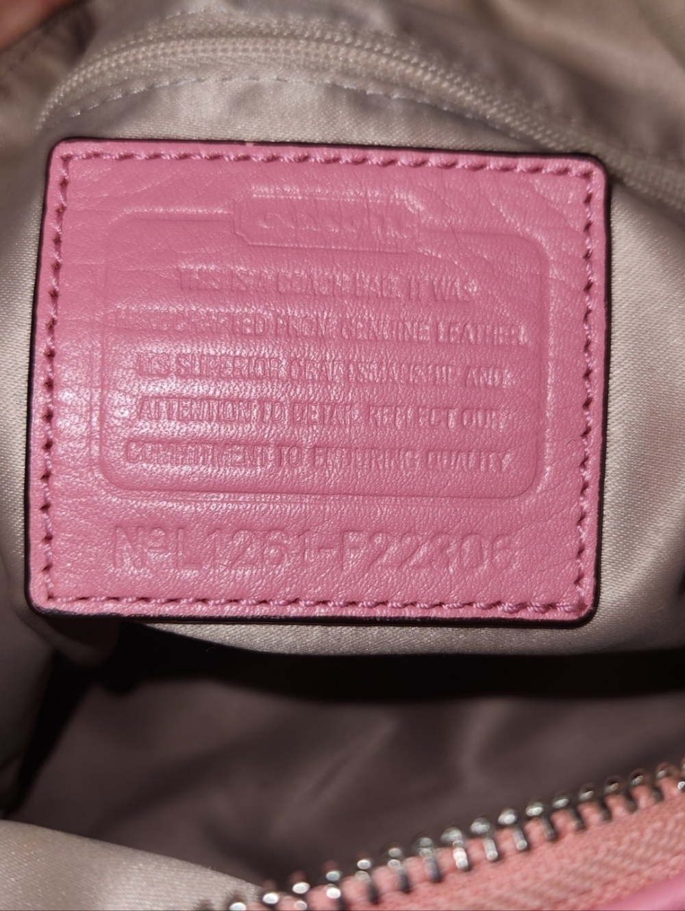 Coach Pink Leather Shoulder Bag Magnetic Fliplock Flap Hobo Purse - Picture 2 of 14